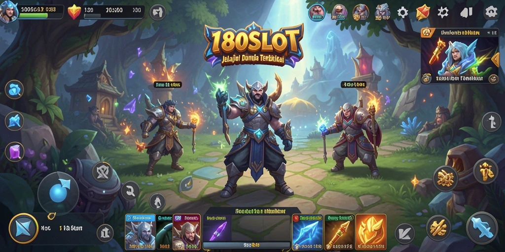 Tangkapan layar dari gameplay 180SLOT yang menampilkan petualangan di dunia terbuka.