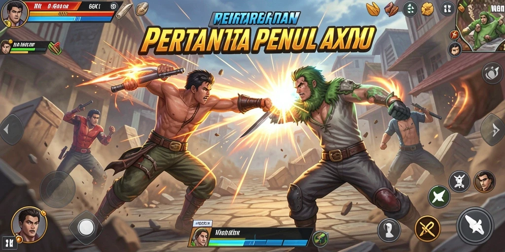 Tangkapan layar gameplay 66K yang menampilkan aksi bertarung yang mendebarkan.