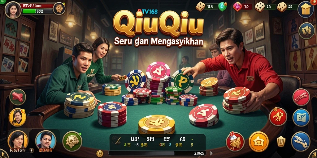 Screenshot gameplay BTV168 yang menampilkan momen seru QiuQiu.