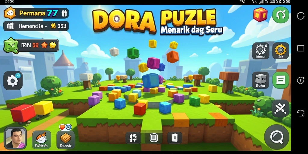 Screenshot gameplay DORA77 yang menunjukkan tantangan Puzzle yang seru.