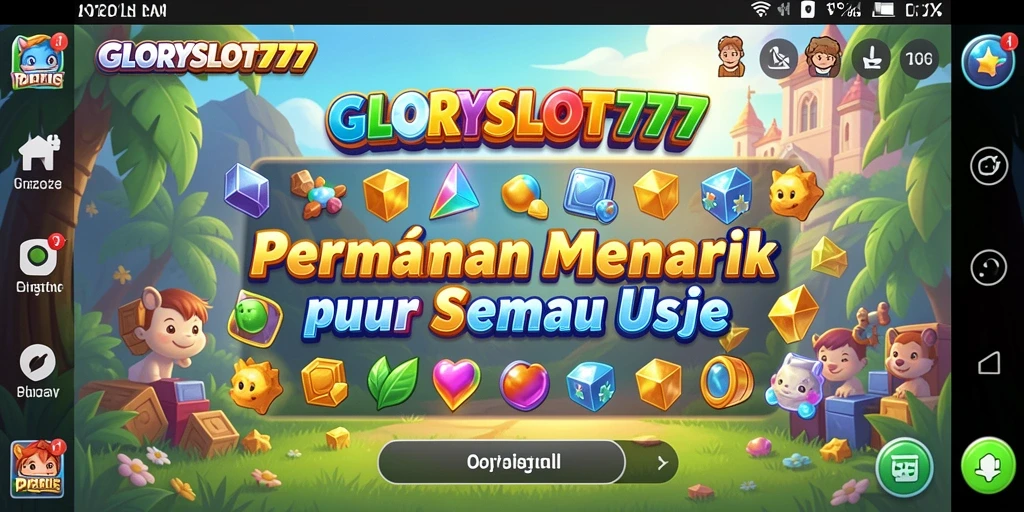 Screenshot gameplay <strong>GLORYSLOT777</strong> menampilkan tantangan puzzle yang menegangkan.