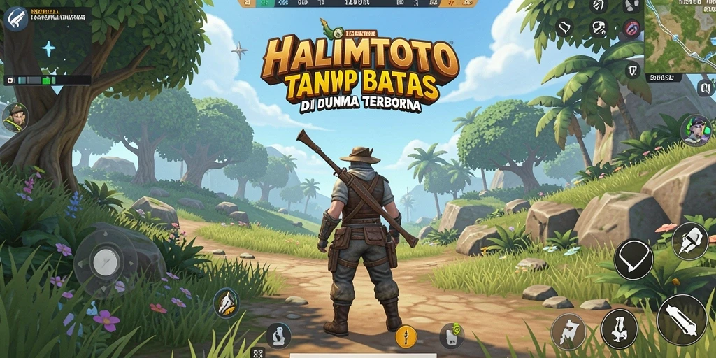 Gameplay menarik dari HALIMTOTO di dunia terbuka yang luas.