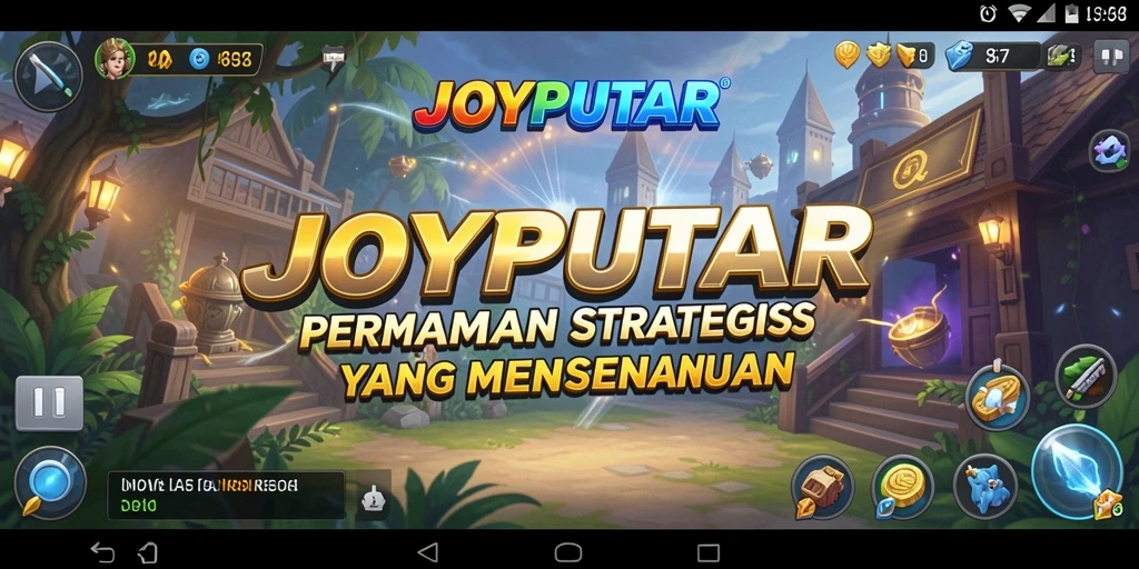 Tampilan gameplay menarik di JOYPUTAR yang menunjukkan pertempuran strategis.