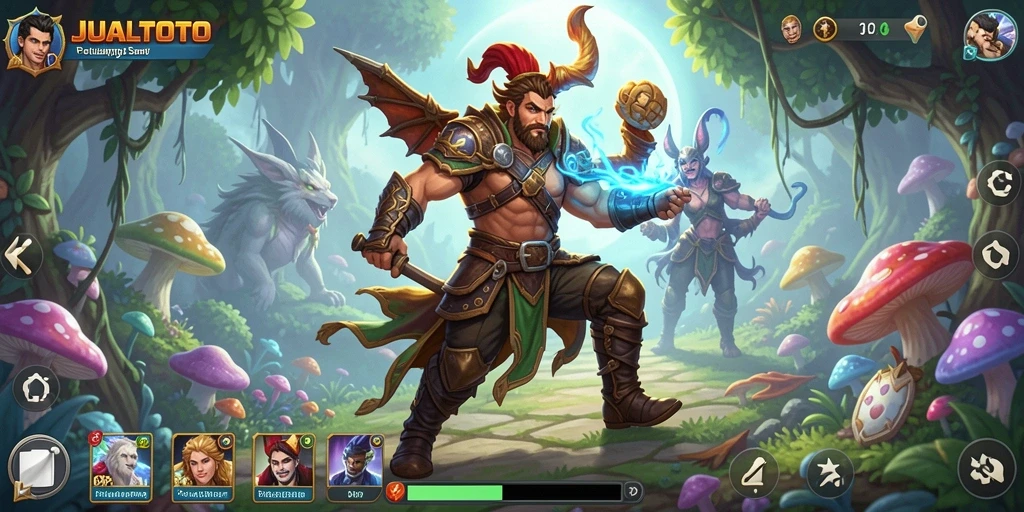 Tampilan gameplay seru dalam petualangan JUALTOTO.
