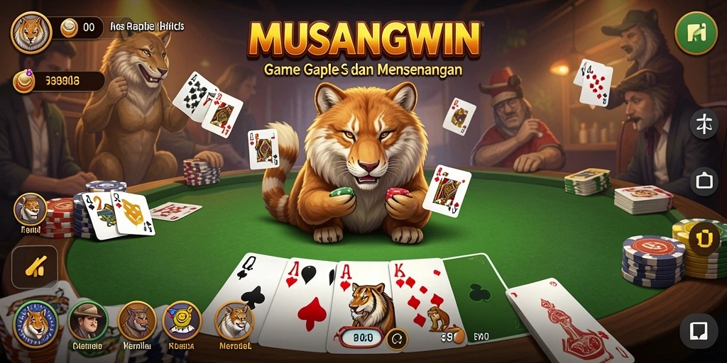 Tampilan gameplay MUSANGWIN yang menarik dan interaktif.