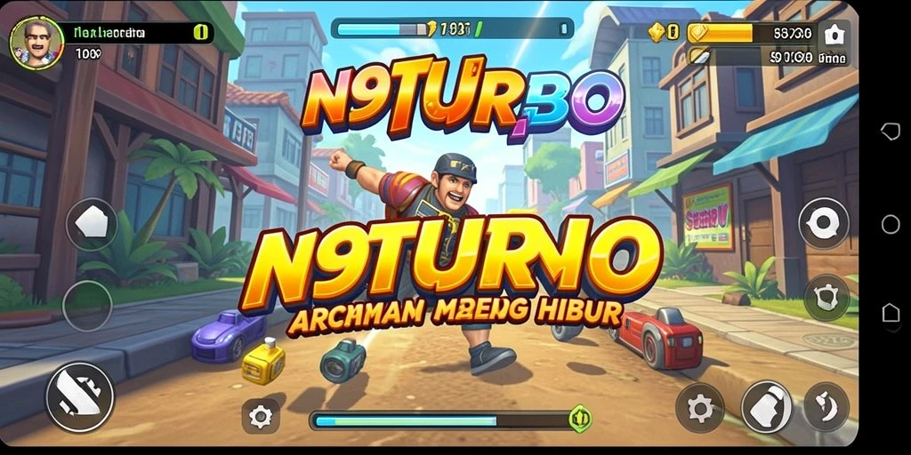 Tampilan menarik dari gameplay seru N9TURBO.