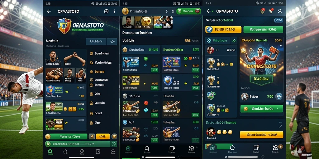 Screenshot utama ORMASTOTO menampilkan antarmuka taruhan yang menarik.