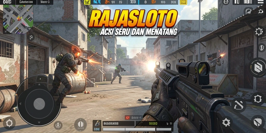 Tampilan mendebarkan dari pertempuran di RAJASLOTO.