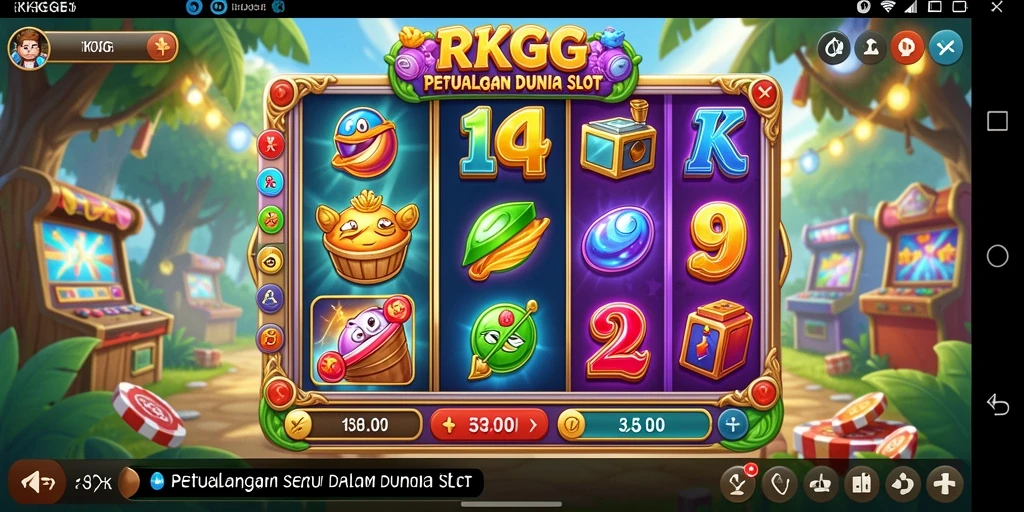 Menampilkan gameplay yang dinamis dan penuh warna dari permainan Slot.