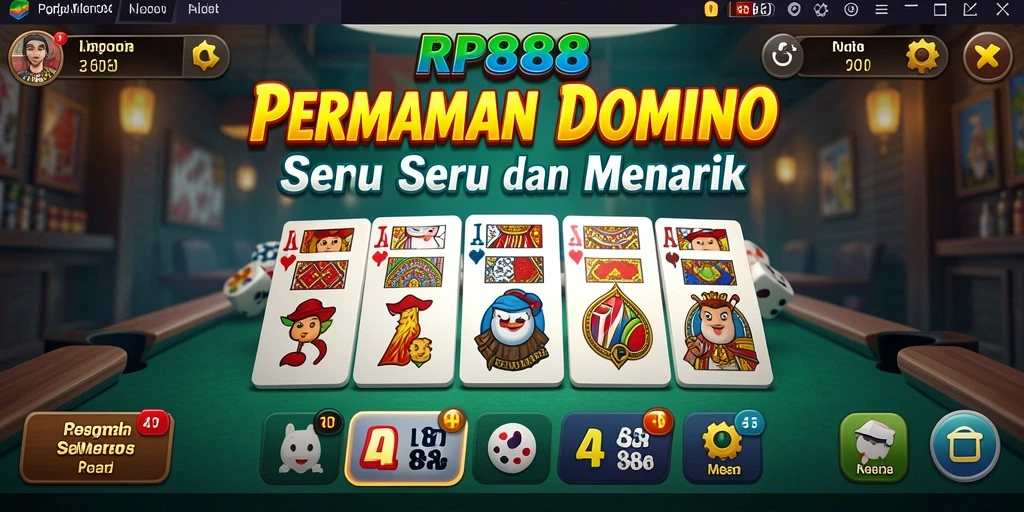Tampilan gameplay seru dalam permainan Domino RP888.