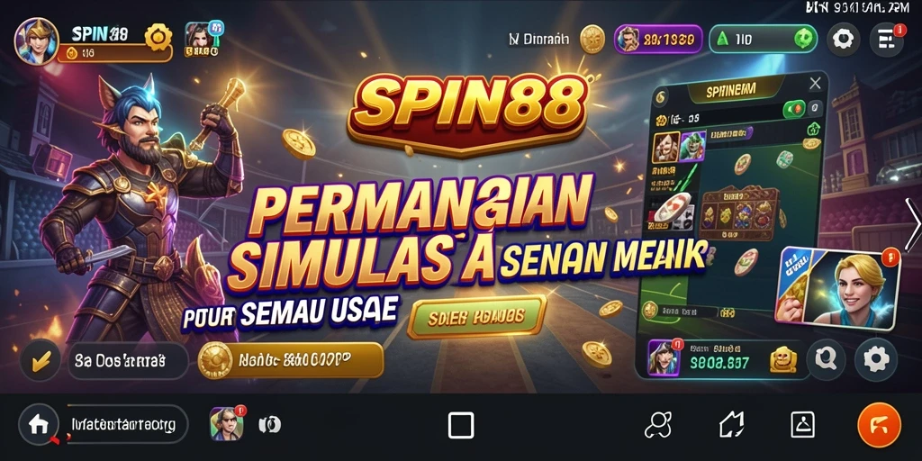 Screenshot gameplay menampilkan aksi seru dalam SPIN88.