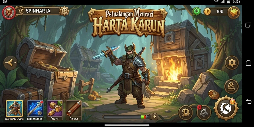 Menampilkan gameplay seru di SPINHARTA dengan petualangan yang menantang.