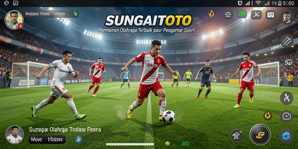 Tampilan gameplay SUNGAITOTO menampilkan aksi seru dari berbagai olahraga.