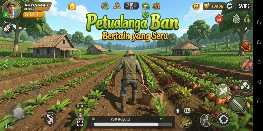 Gameplay seru di dunia pertanian yang penuh warna.